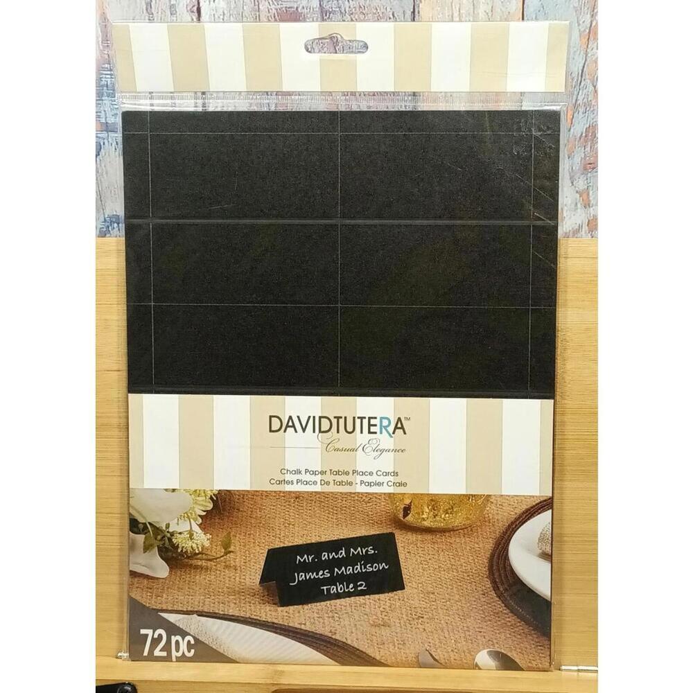 David Tutera Chalk Paper Table Place Cards - 72 Pieces